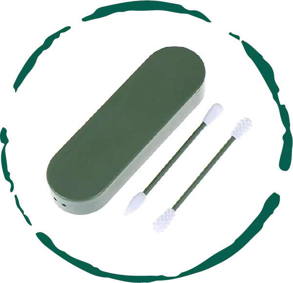 Coton-Tige en Silicone Réutilisable - Pack de 2